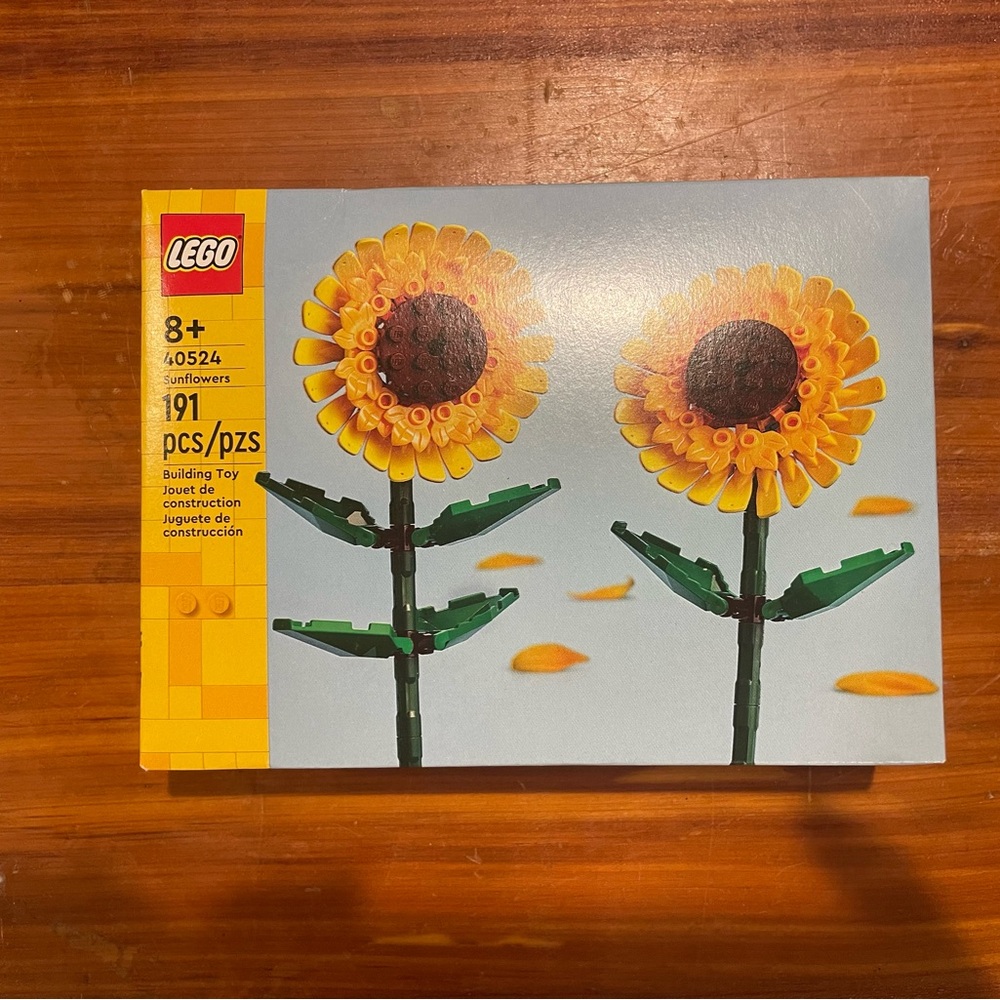 Lego Yellow and Green Sunflower Wall Art